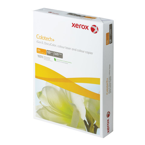 картинка Бумага для полноцветной лазерной печати A4 Xerox Colotech Plus 003R98847, А++, 500л, 120г/м2, 170%(CIE) магазина КанАрт Екатеринбург