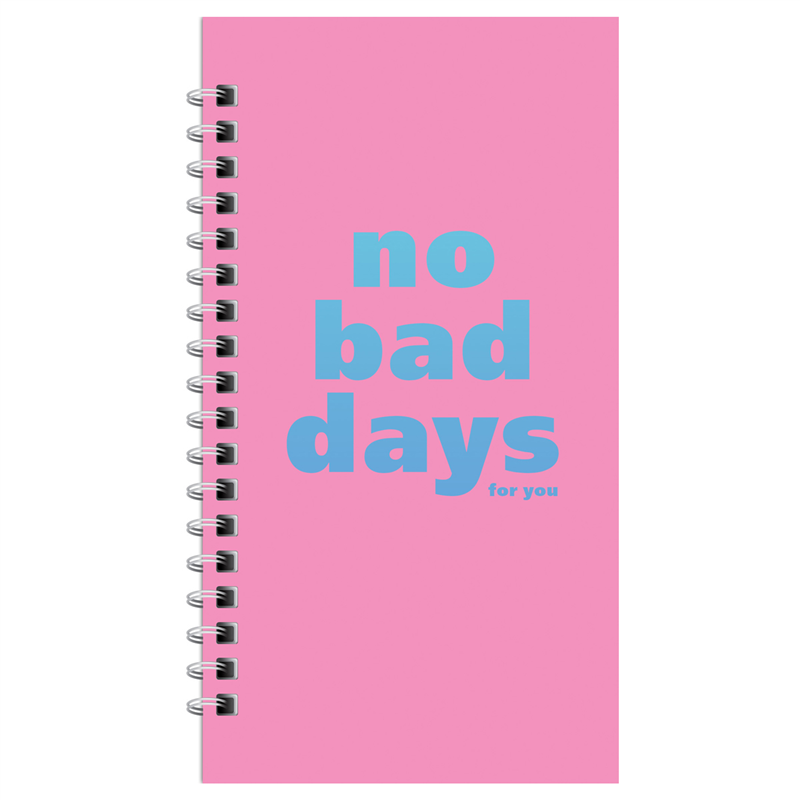 картинка Записная книжка 95*175мм 96л клетка Meshu MS_52920"No bad days", спираль, твердая обложка магазина КанАрт Екатеринбург