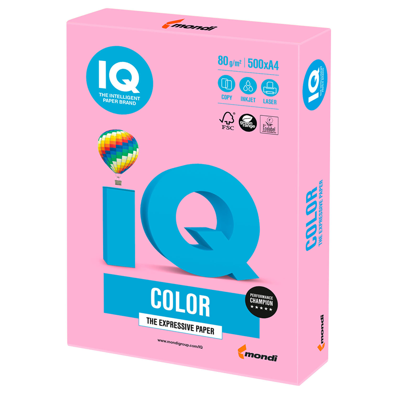 картинка Бумага для офисной техники цветная A4 IQ color NEOPI неон розовая, 80г/м2, 500л/пачка магазина КанАрт Екатеринбург