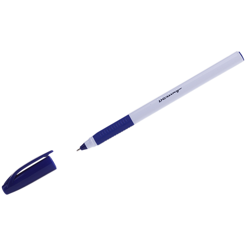 картинка Ручка шариковая масляная Berlingo CBp_70862 "Triangle Snow Pro", манжета, узел 0.7мм, линия 0.5мм, синие чернила магазина КанАрт Екатеринбург