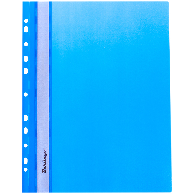 картинка Папка-скоросшиватель с перфорацией A4 180мкм Berlingo ASp_04202, синяя магазина КанАрт Екатеринбург